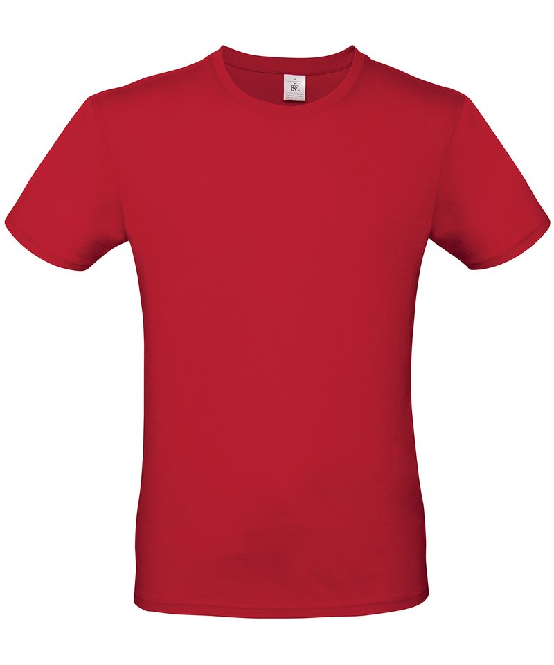 B&C E150 - (3rd Colours) in Deep Red by B & C Collection — Custom branded clothing by Print Press, featuring premium embroidery produced in our specialist print lab in the UK.