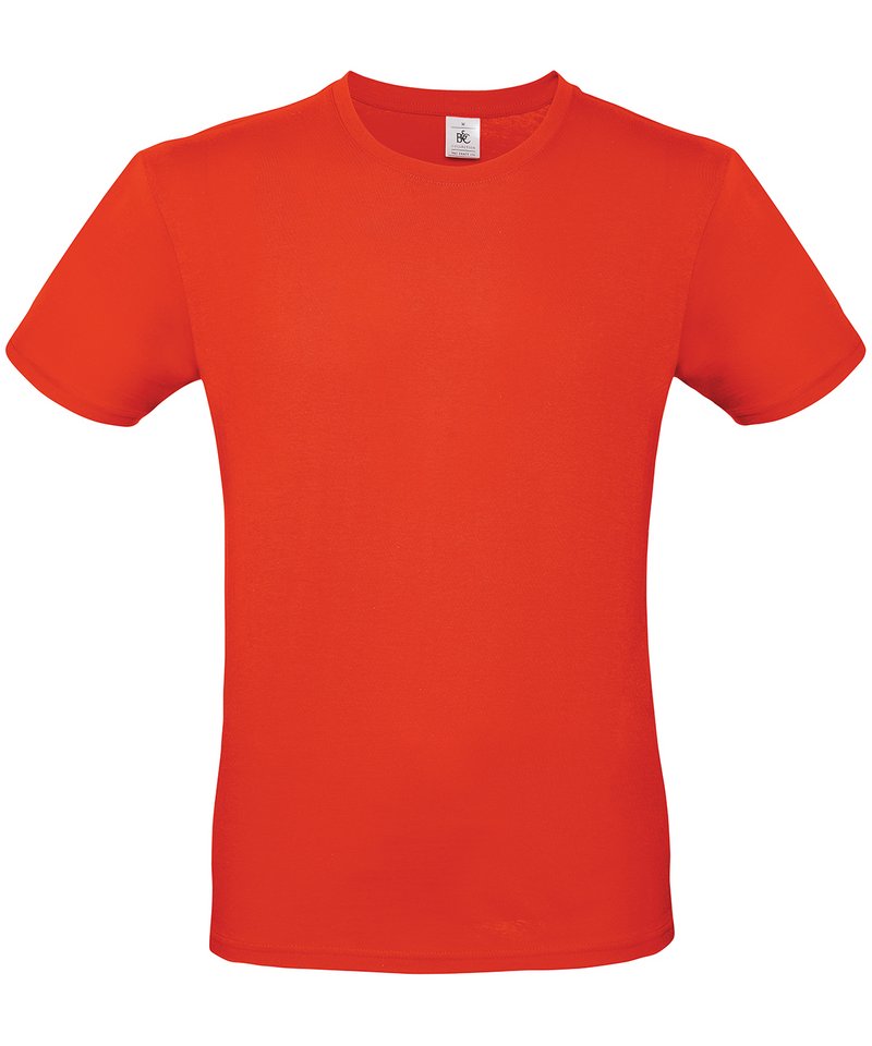 B&C E150 - (2nd Colours) in Fire Red by B & C Collection — Custom branded clothing by Print Press, featuring premium embroidery produced in our specialist print lab in the UK.