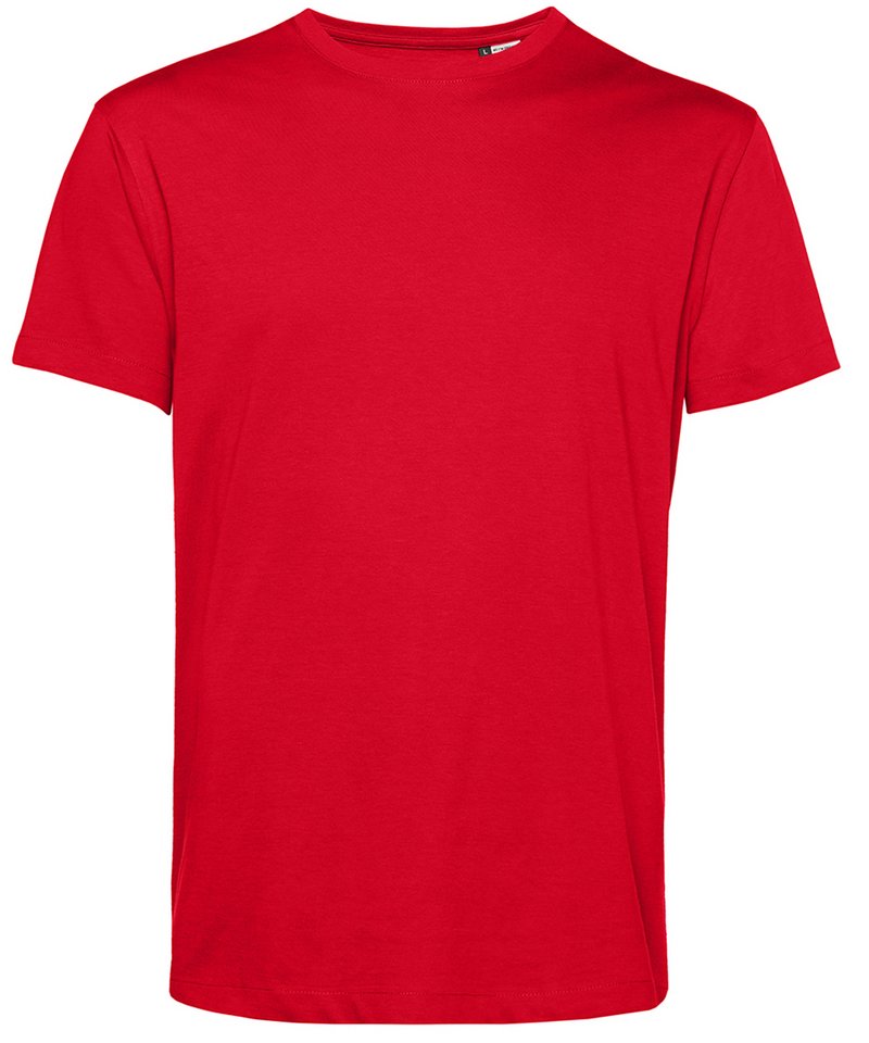 B&C Organic E150 in Red by B & C Collection — Custom branded clothing by Print Press, featuring premium embroidery produced in our specialist print lab in the UK.