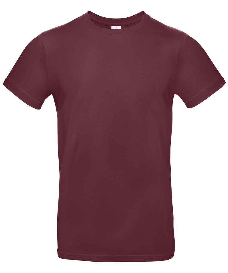 B&C E190 - (3rd Colours) in Burgundy by B & C Collection — Custom branded clothing by Print Press, featuring premium embroidery produced in our specialist print lab in the UK.