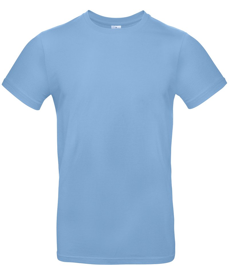 B&C E190 in Sky Blue by B & C Collection — Custom branded clothing by Print Press, featuring premium embroidery produced in our specialist print lab in the UK.