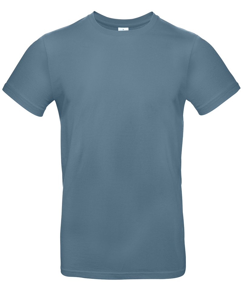 B&C E190 in Stone Blue by B & C Collection — Custom branded clothing by Print Press, featuring premium embroidery produced in our specialist print lab in the UK.
