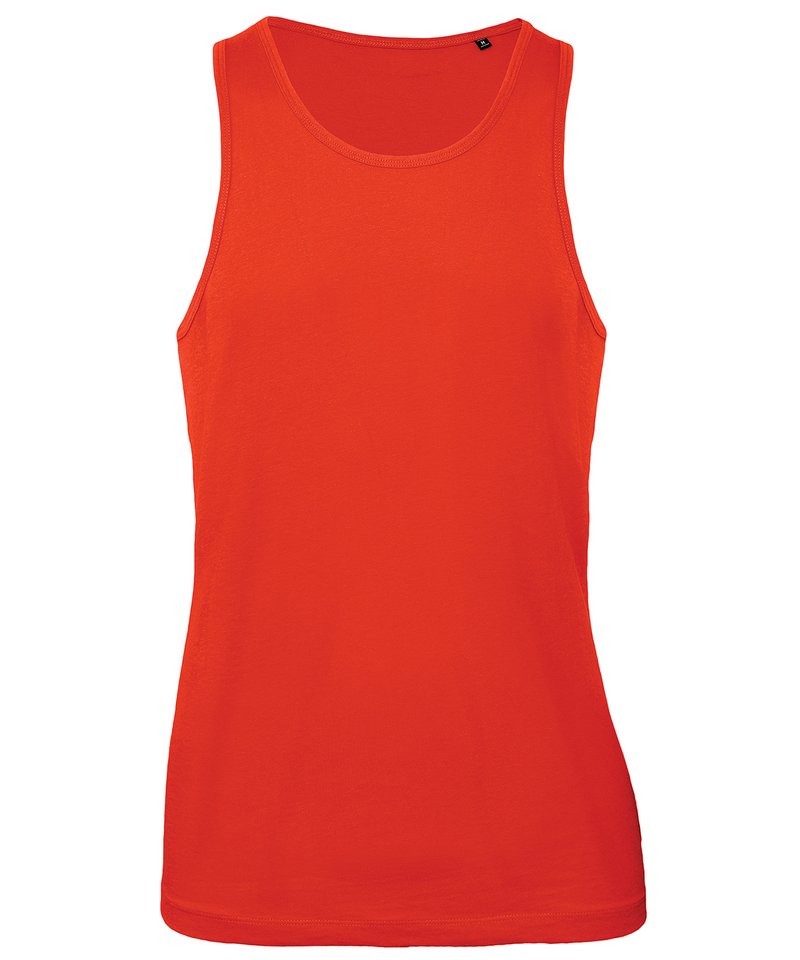B&C Inspire Tank T Men's in Fire Red by B & C Collection — Custom branded clothing by Print Press, featuring premium embroidery produced in our specialist print lab in the UK.