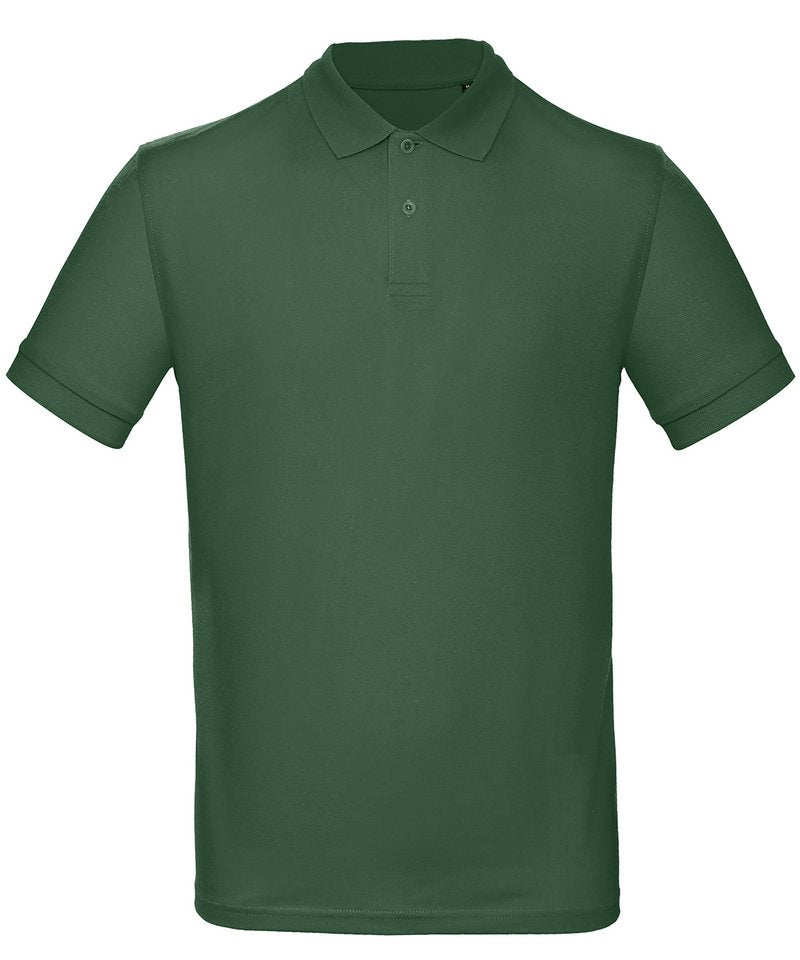 B&C Inspire Polo Men's - (2nd Colours) in Bottle Green by B & C Collection — Custom branded clothing by Print Press, featuring premium embroidery produced in our specialist print lab in the UK.