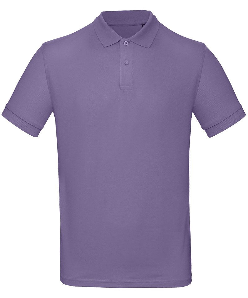 B&C Inspire Polo Men's in Milennial Lilac by B & C Collection — Custom branded clothing by Print Press, featuring premium embroidery produced in our specialist print lab in the UK.