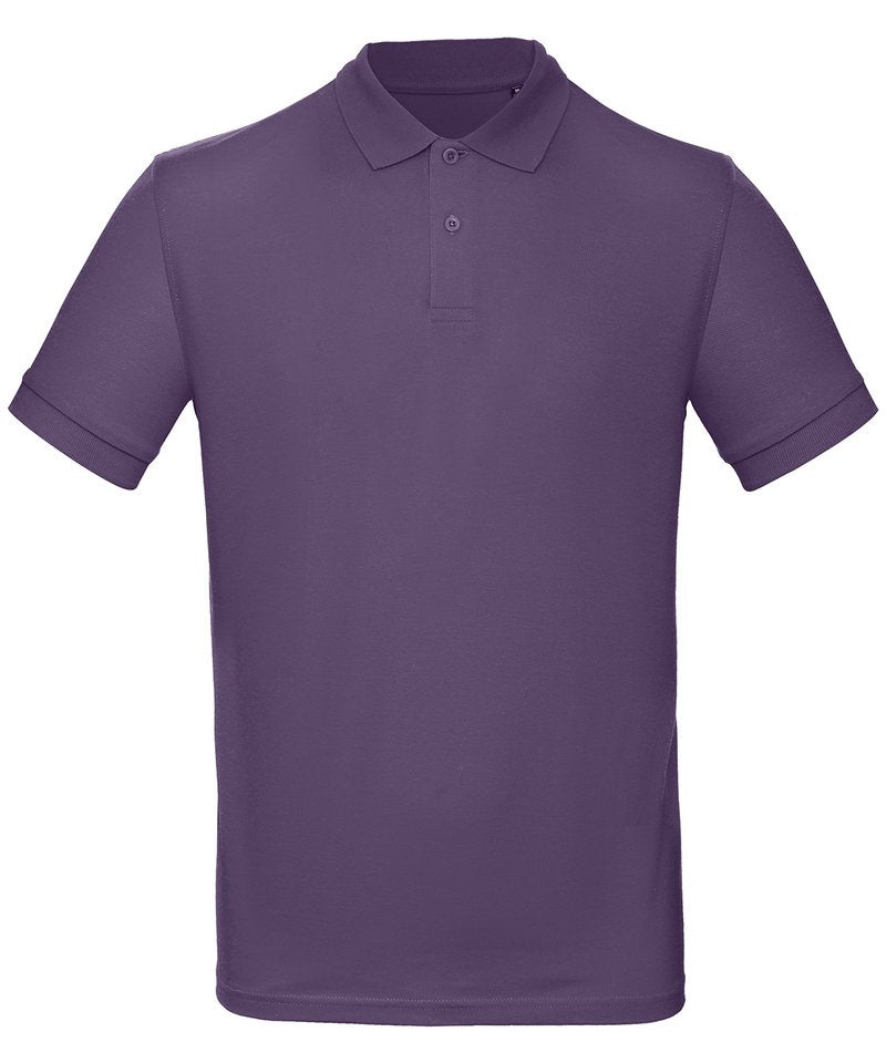 B&C Inspire Polo Men's in Radiant Purple by B & C Collection — Custom branded clothing by Print Press, featuring premium embroidery produced in our specialist print lab in the UK.