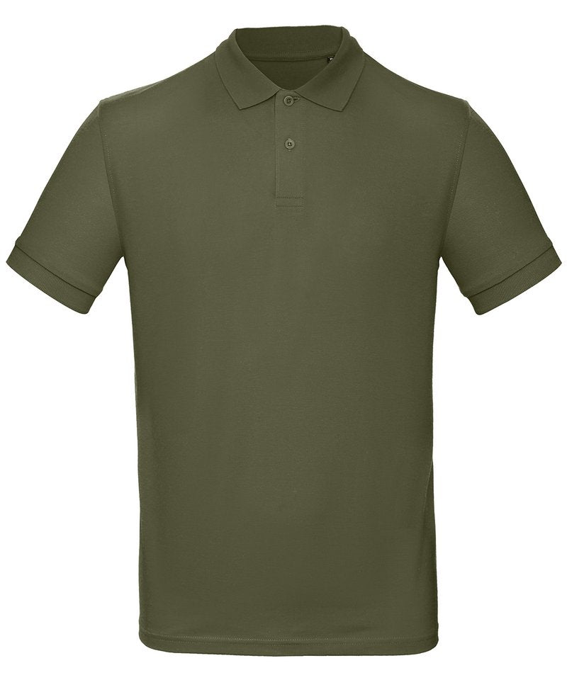 B&C Inspire Polo Men's in Urban Khaki by B & C Collection — Custom branded clothing by Print Press, featuring premium embroidery produced in our specialist print lab in the UK.