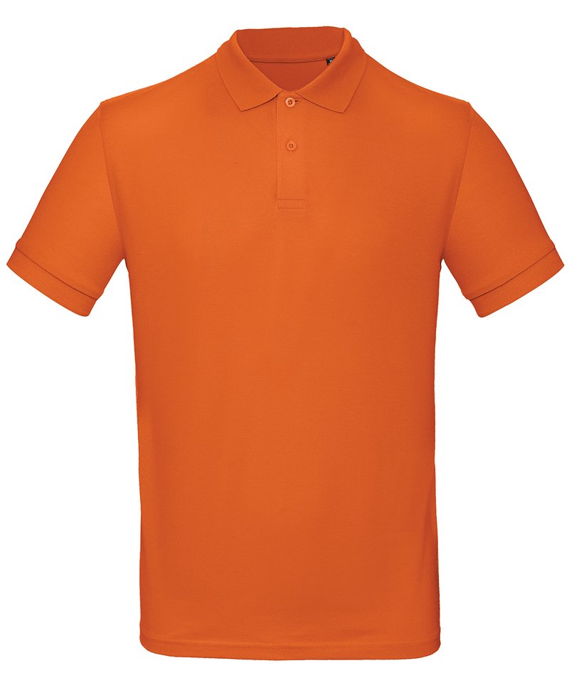 B&C Inspire Polo Men's in Urban Orange by B & C Collection — Custom branded clothing by Print Press, featuring premium embroidery produced in our specialist print lab in the UK.