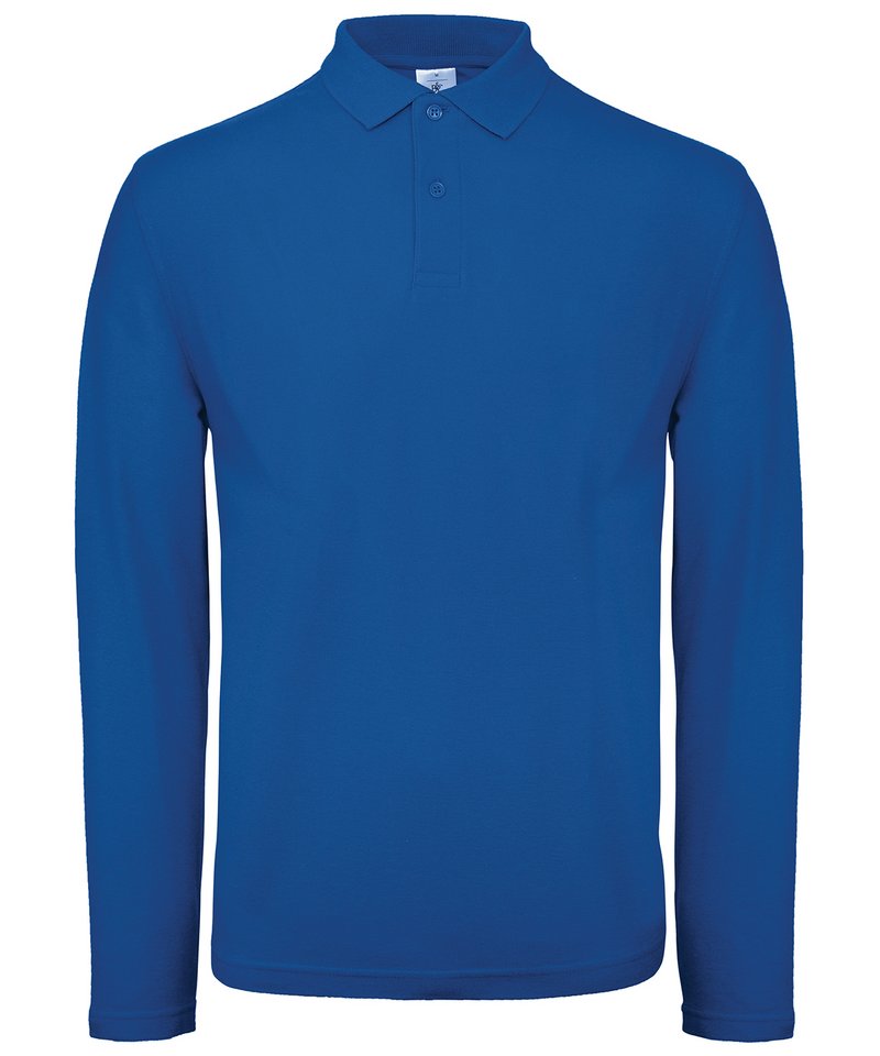 B&C Id.001 Lsl in Royal Blue by B & C Collection — Custom branded clothing by Print Press, featuring premium embroidery produced in our specialist print lab in the UK.