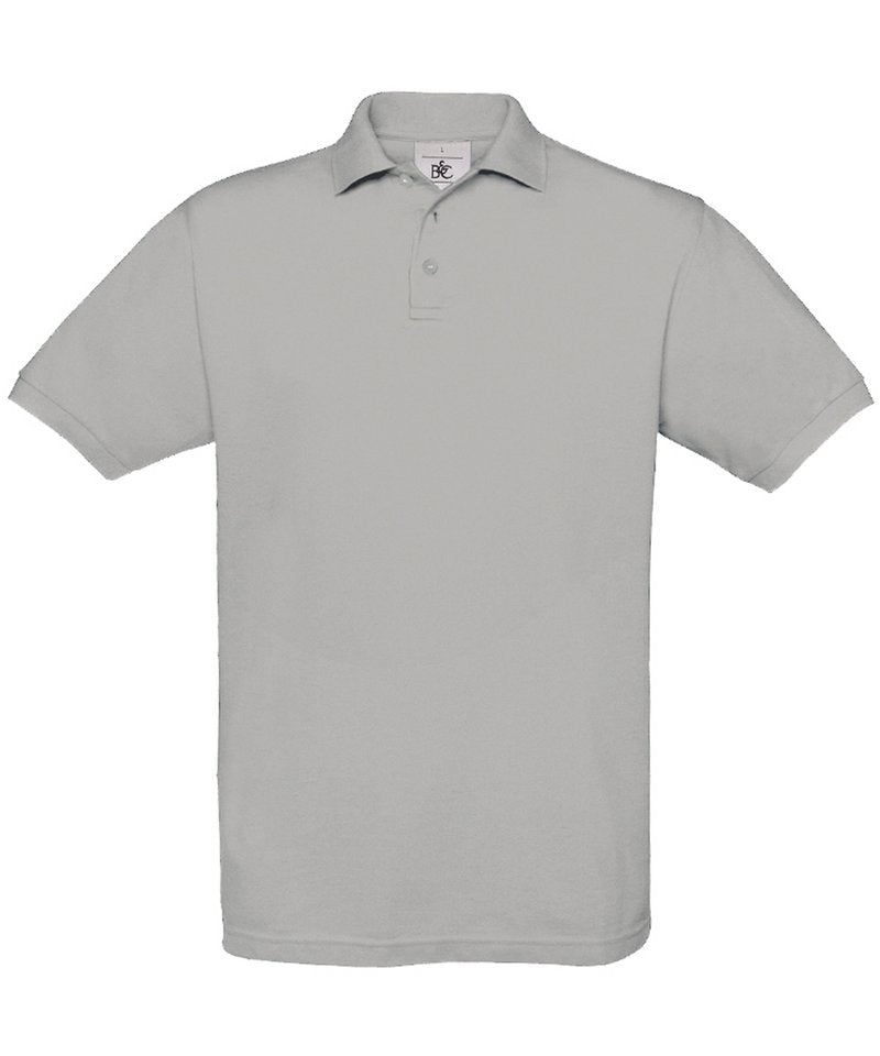 B&C Safran in Heather Grey by B & C Collection — Custom branded clothing by Print Press, featuring premium embroidery produced in our specialist print lab in the UK.