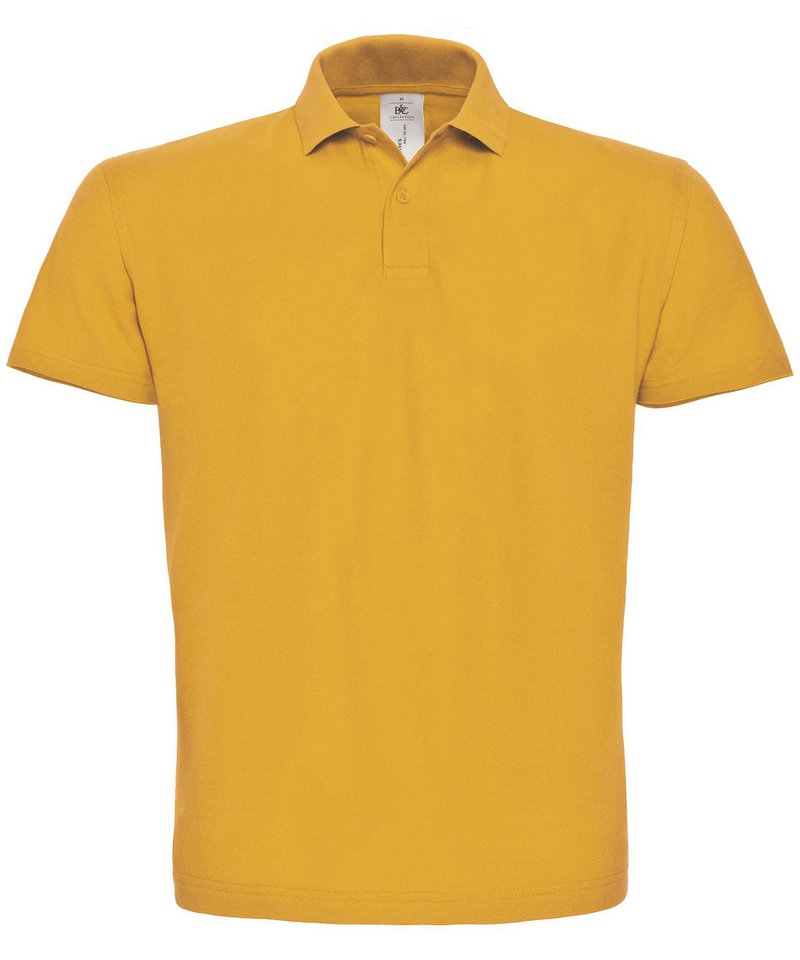 B&C Id.001 Polo - (2nd Colours) in Chilli Gold by B & C Collection — Custom branded clothing by Print Press, featuring premium embroidery produced in our specialist print lab in the UK.
