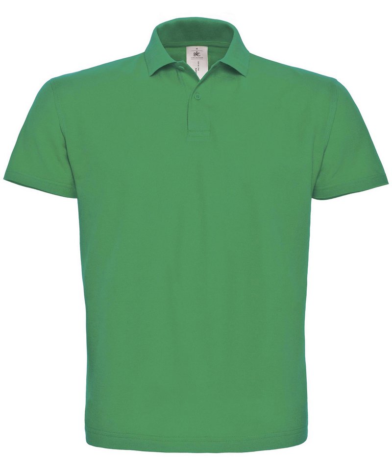 B&C Id.001 Polo in Kelly Green by B & C Collection — Custom branded clothing by Print Press, featuring premium embroidery produced in our specialist print lab in the UK.