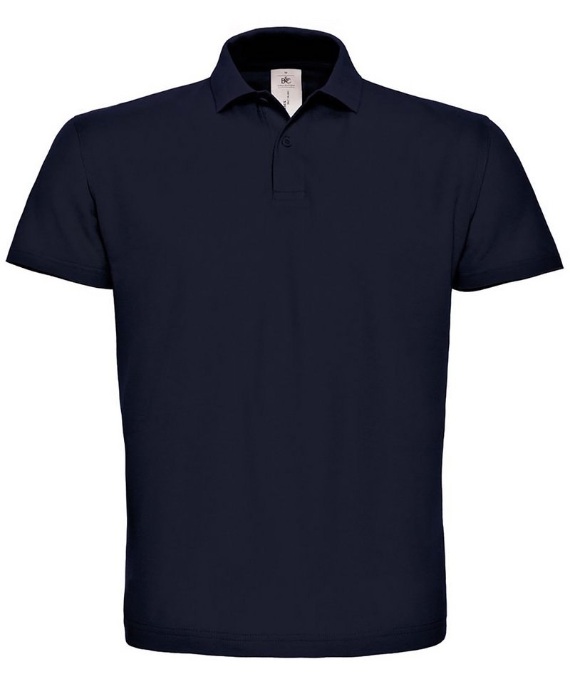 B&C Id.001 Polo in Navy by B & C Collection — Custom branded clothing by Print Press, featuring premium embroidery produced in our specialist print lab in the UK.