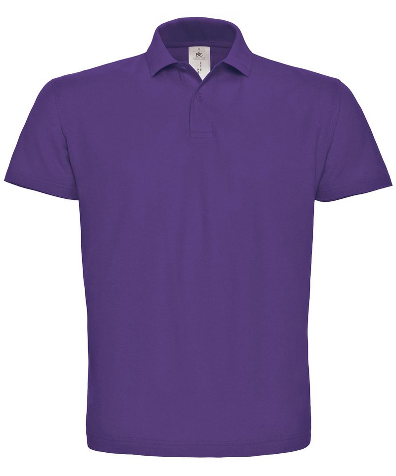 B&C Id.001 Polo in Purple by B & C Collection — Custom branded clothing by Print Press, featuring premium embroidery produced in our specialist print lab in the UK.