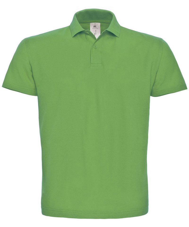 B&C Id.001 Polo in Real Green by B & C Collection — Custom branded clothing by Print Press, featuring premium embroidery produced in our specialist print lab in the UK.