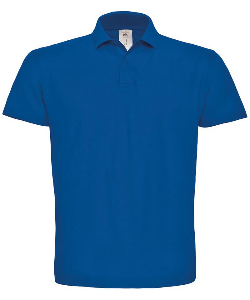 B&C Id.001 Polo in Royal Blue by B & C Collection — Custom branded clothing by Print Press, featuring premium embroidery produced in our specialist print lab in the UK.