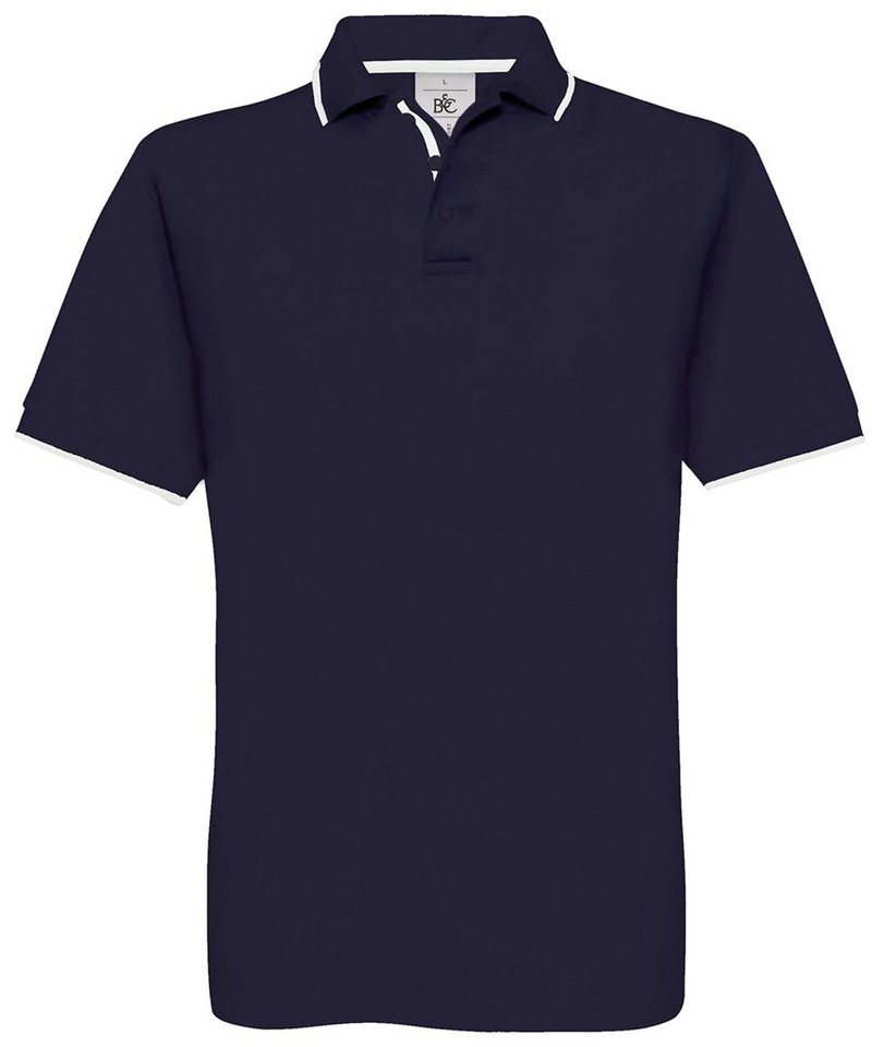 B&C Safran Sport in Navy White by B & C Collection — Custom branded clothing by Print Press, featuring premium embroidery produced in our specialist print lab in the UK.