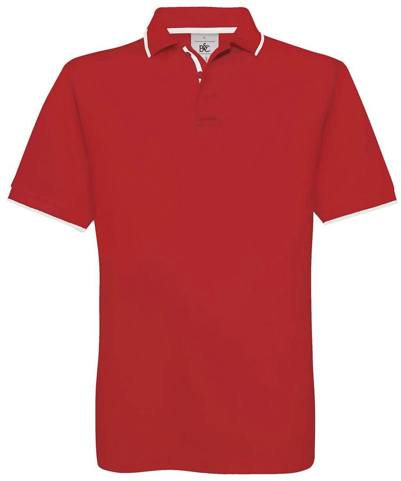 B&C Safran Sport in Red White by B & C Collection — Custom branded clothing by Print Press, featuring premium embroidery produced in our specialist print lab in the UK.