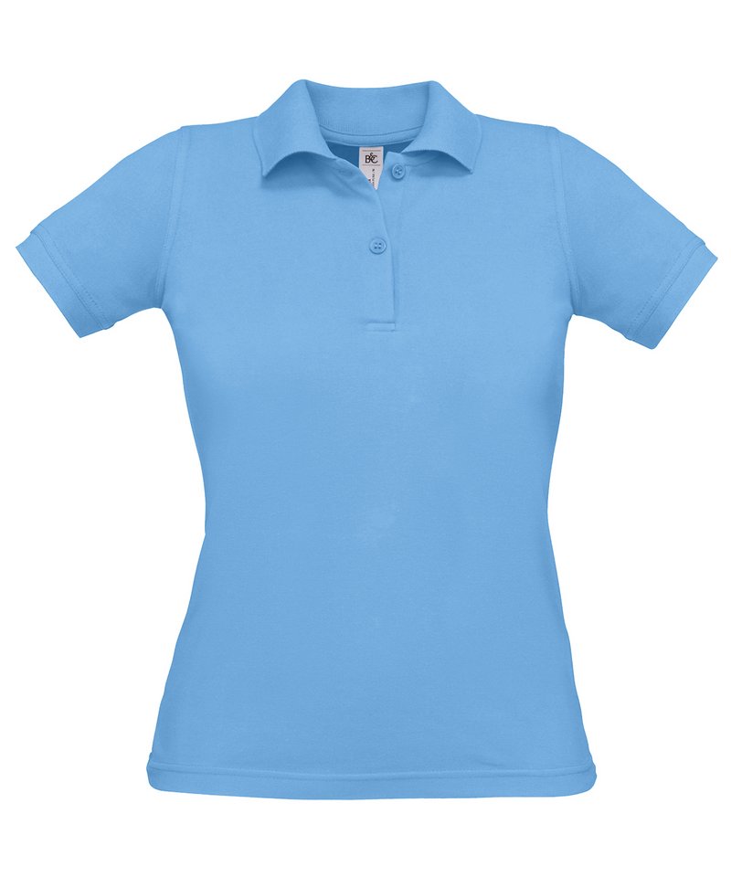 B&C Safran Pure Women's in Sky Blue by B & C Collection — Custom branded clothing by Print Press, featuring premium embroidery produced in our specialist print lab in the UK.