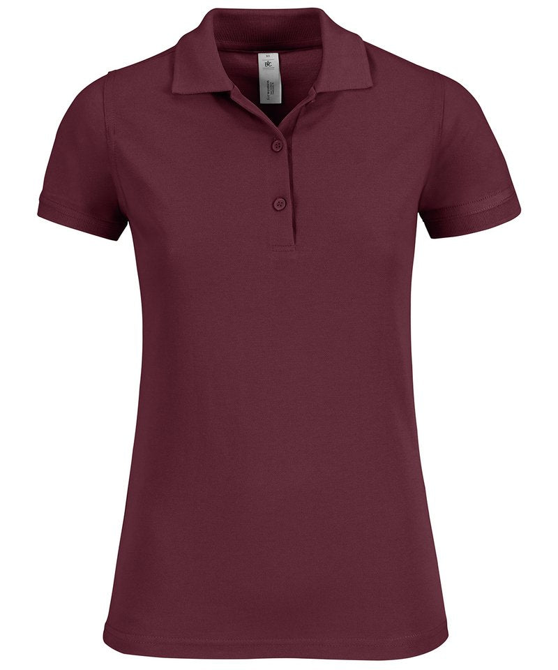 B&C Safran Timeless Women's in Burgundy by B & C Collection — Custom branded clothing by Print Press, featuring premium embroidery produced in our specialist print lab in the UK.