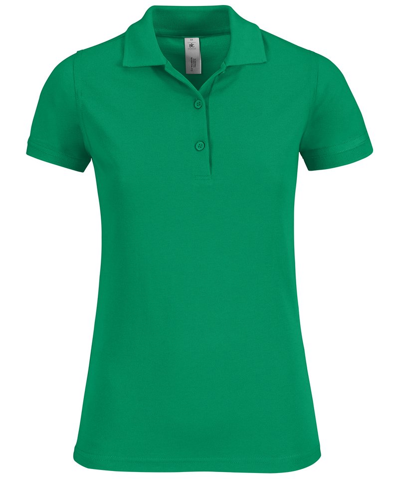B&C Safran Timeless Women's in Kelly Green by B & C Collection — Custom branded clothing by Print Press, featuring premium embroidery produced in our specialist print lab in the UK.