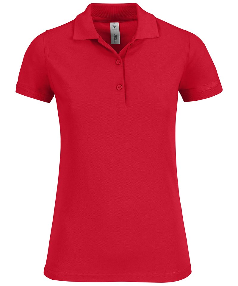 B&C Safran Timeless Women's in Red by B & C Collection — Custom branded clothing by Print Press, featuring premium embroidery produced in our specialist print lab in the UK.