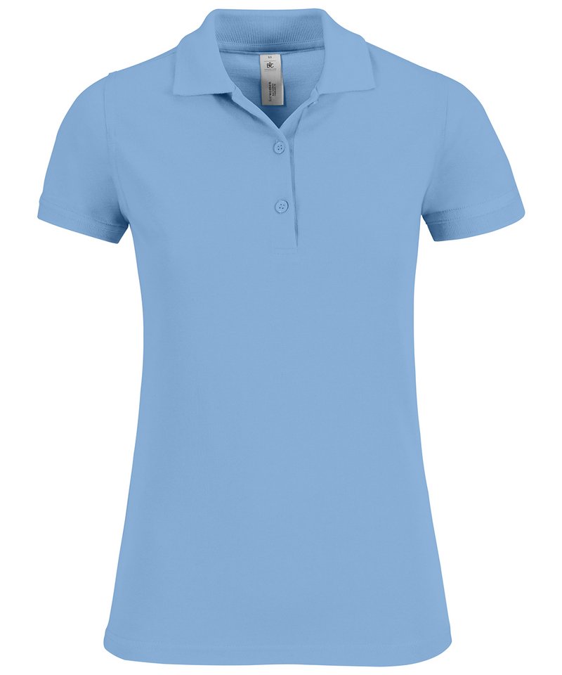 B&C Safran Timeless Women's in Sky Blue by B & C Collection — Custom branded clothing by Print Press, featuring premium embroidery produced in our specialist print lab in the UK.