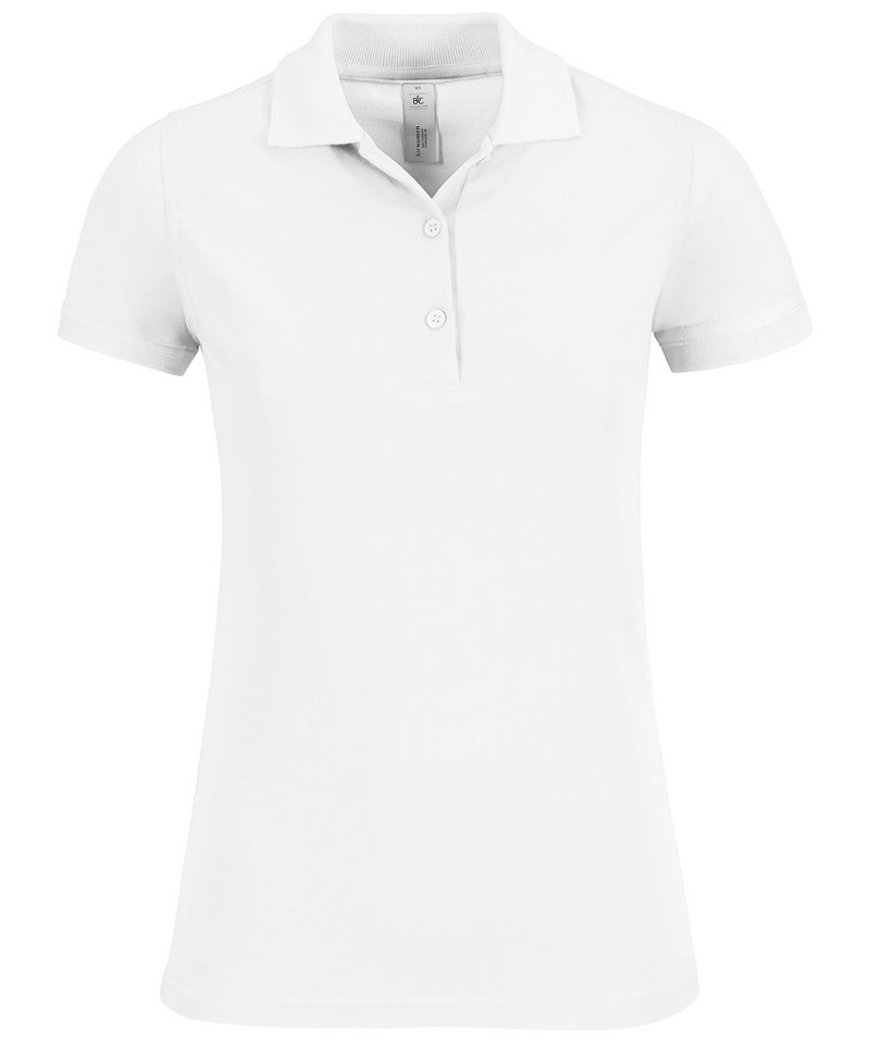 B&C Safran Timeless Women's in White by B & C Collection — Custom branded clothing by Print Press, featuring premium embroidery produced in our specialist print lab in the UK.