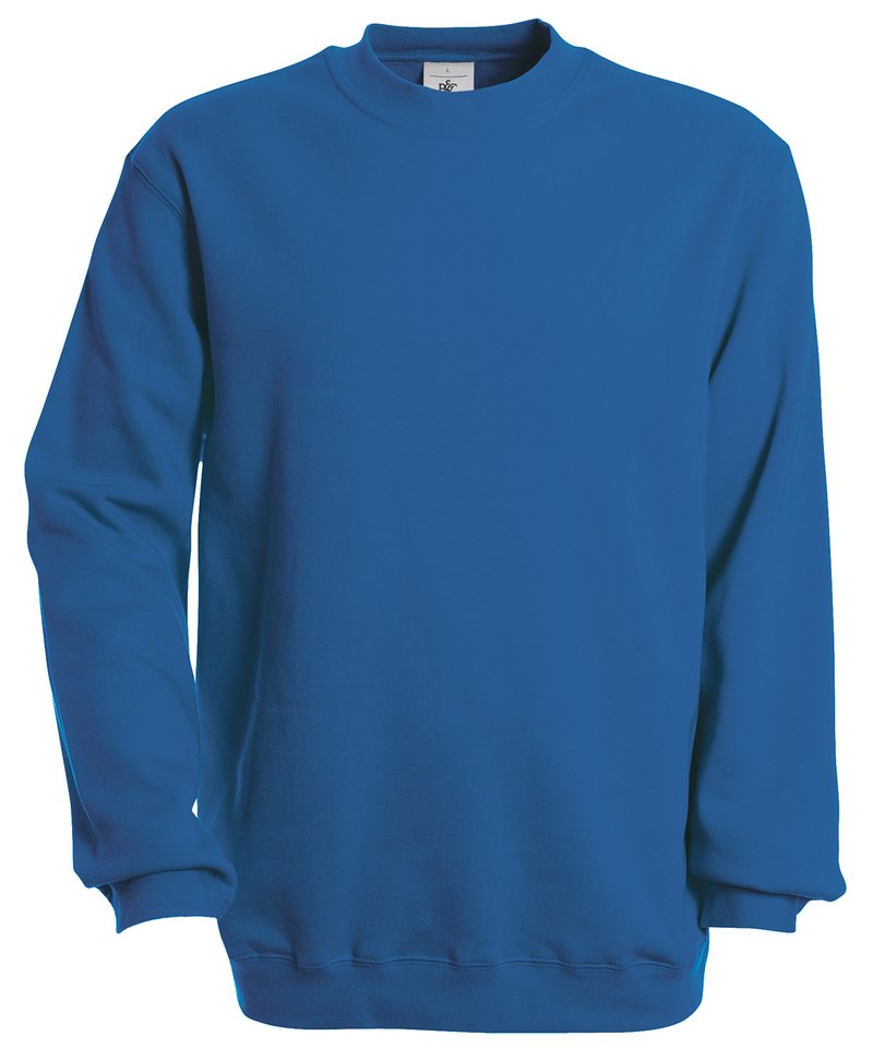 B&C Set-In Sweatshirt in Royal Blue by B & C Collection — Custom branded clothing by Print Press, featuring premium embroidery produced in our specialist print lab in the UK.