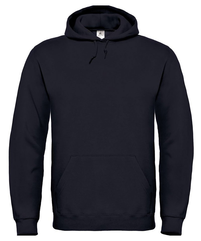 B&C Id.003 Hooded Sweatshirt in Black by B & C Collection — Custom branded clothing by Print Press, featuring premium embroidery produced in our specialist print lab in the UK.