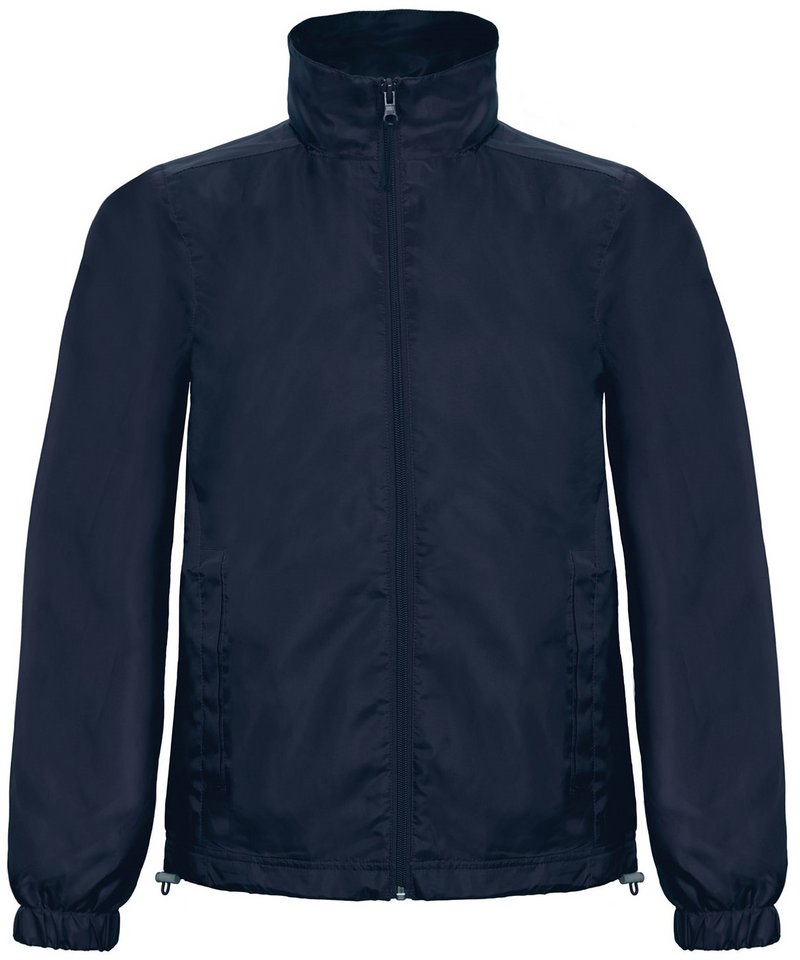 B&C Id.601 Jacket in Navy by B & C Collection — Custom branded clothing by Print Press, featuring premium embroidery produced in our specialist print lab in the UK.