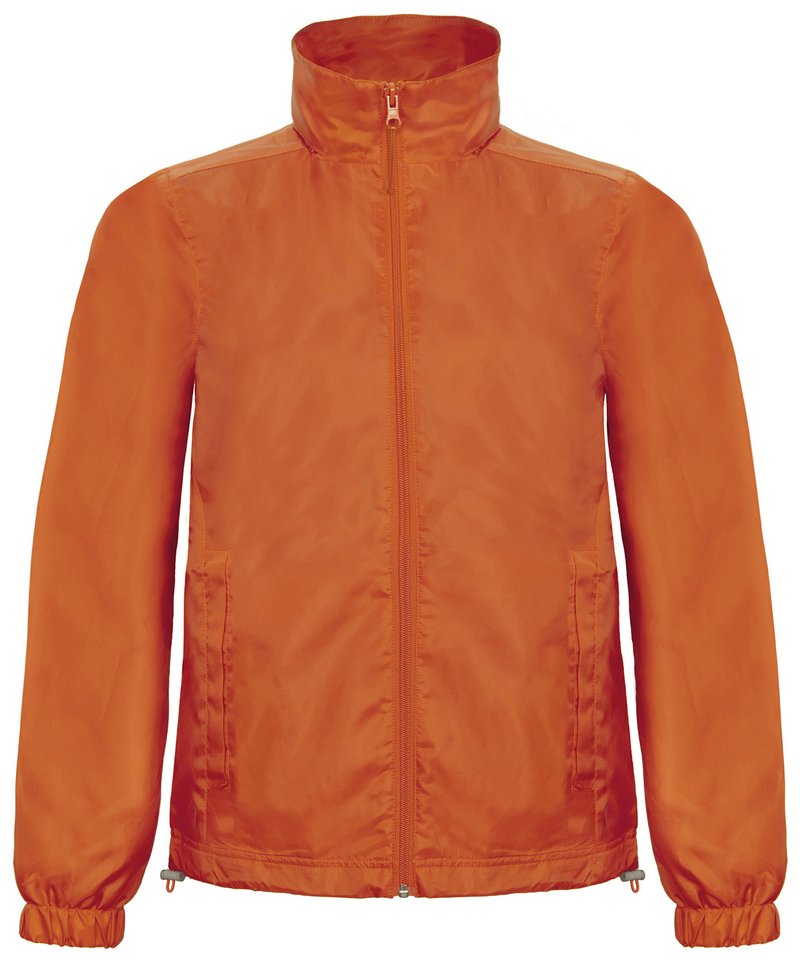 B&C Id.601 Jacket in Orange by B & C Collection — Custom branded clothing by Print Press, featuring premium embroidery produced in our specialist print lab in the UK.
