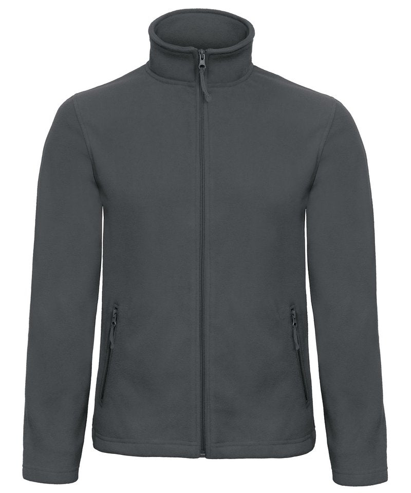 B&C Id.501 Fleece in Dark Grey by B & C Collection — Custom branded clothing by Print Press, featuring premium embroidery produced in our specialist print lab in the UK.