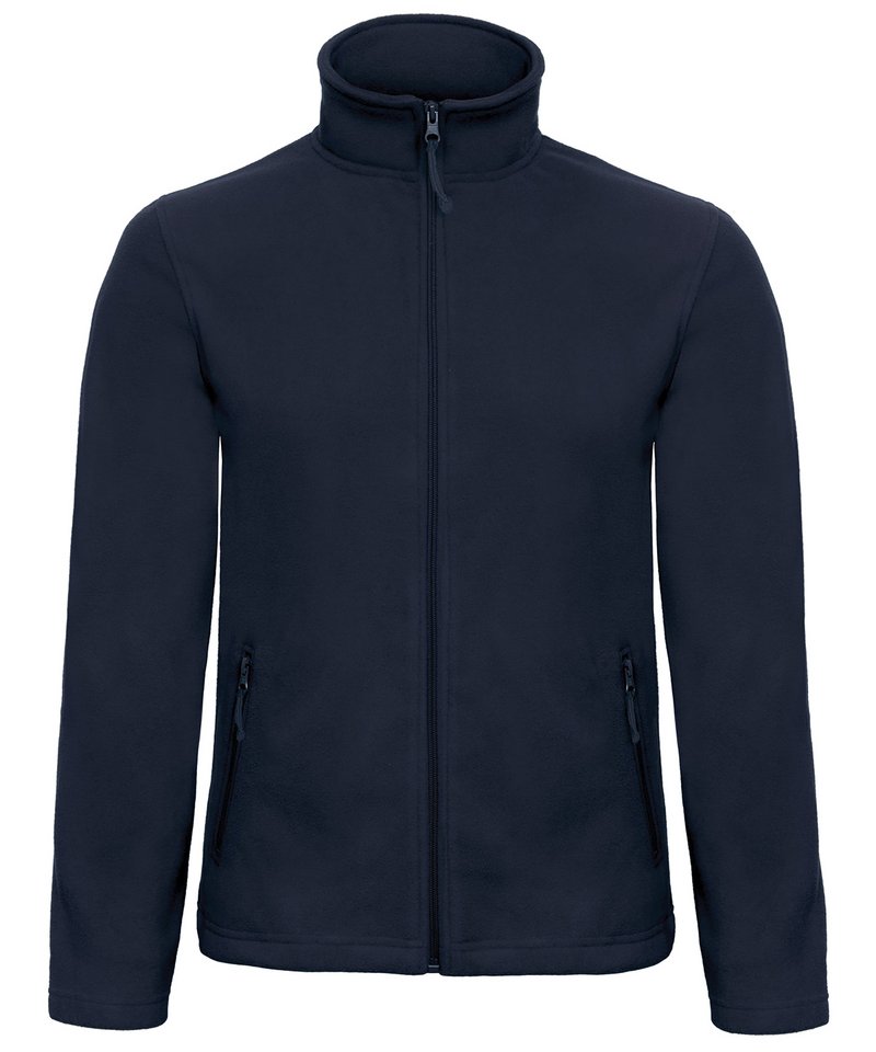 B&C Id.501 Fleece in Navy by B & C Collection — Custom branded clothing by Print Press, featuring premium embroidery produced in our specialist print lab in the UK.