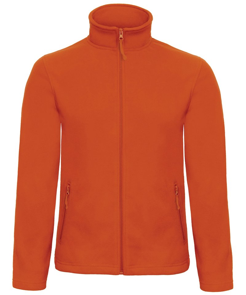B&C Id.501 Fleece in Pumpkin Orange by B & C Collection — Custom branded clothing by Print Press, featuring premium embroidery produced in our specialist print lab in the UK.