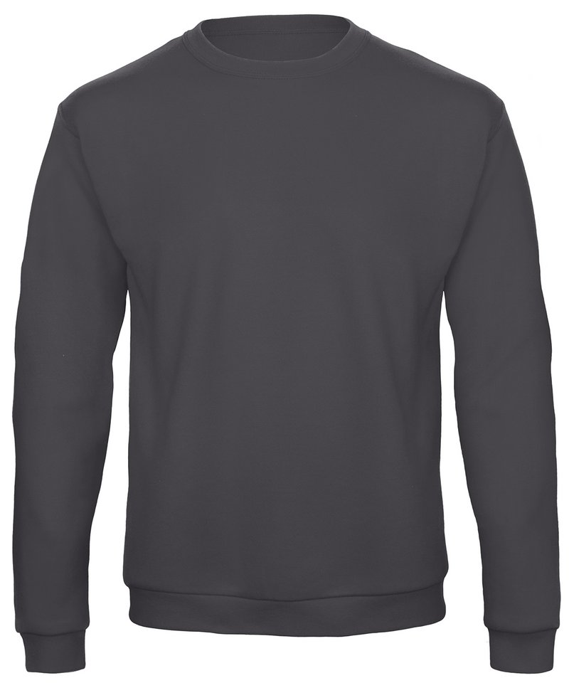 B&C Id.202 50/50 Sweatshirt in Anthracite by B & C Collection — Custom branded clothing by Print Press, featuring premium embroidery produced in our specialist print lab in the UK.