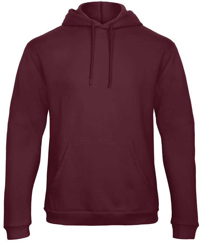 B&C Id.203 50/50 Sweatshirt in Burgundy by B & C Collection — Custom branded clothing by Print Press, featuring premium embroidery produced in our specialist print lab in the UK.