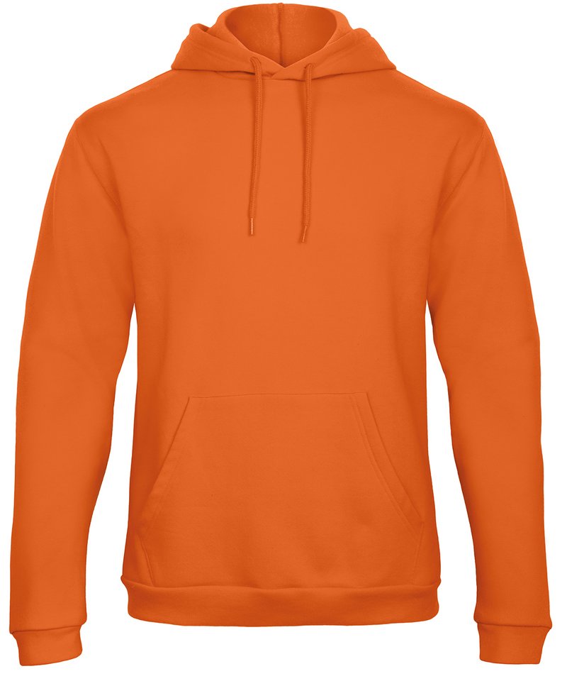 B&C Id.203 50/50 Sweatshirt in Pumpkin Orange by B & C Collection — Custom branded clothing by Print Press, featuring premium embroidery produced in our specialist print lab in the UK.