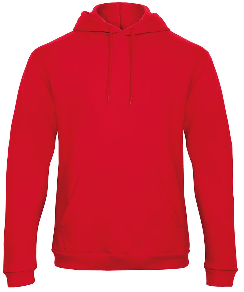 B&C Id.203 50/50 Sweatshirt in Red by B & C Collection — Custom branded clothing by Print Press, featuring premium embroidery produced in our specialist print lab in the UK.