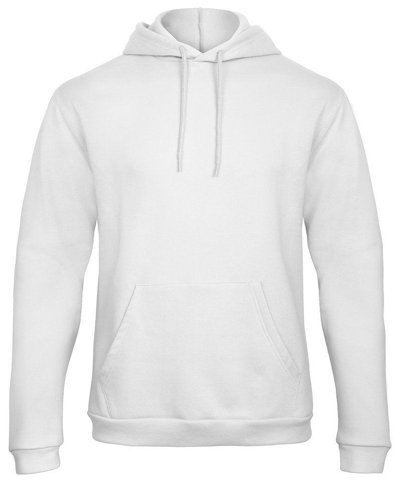B&C Id.203 50/50 Sweatshirt in White by B & C Collection — Custom branded clothing by Print Press, featuring premium embroidery produced in our specialist print lab in the UK.