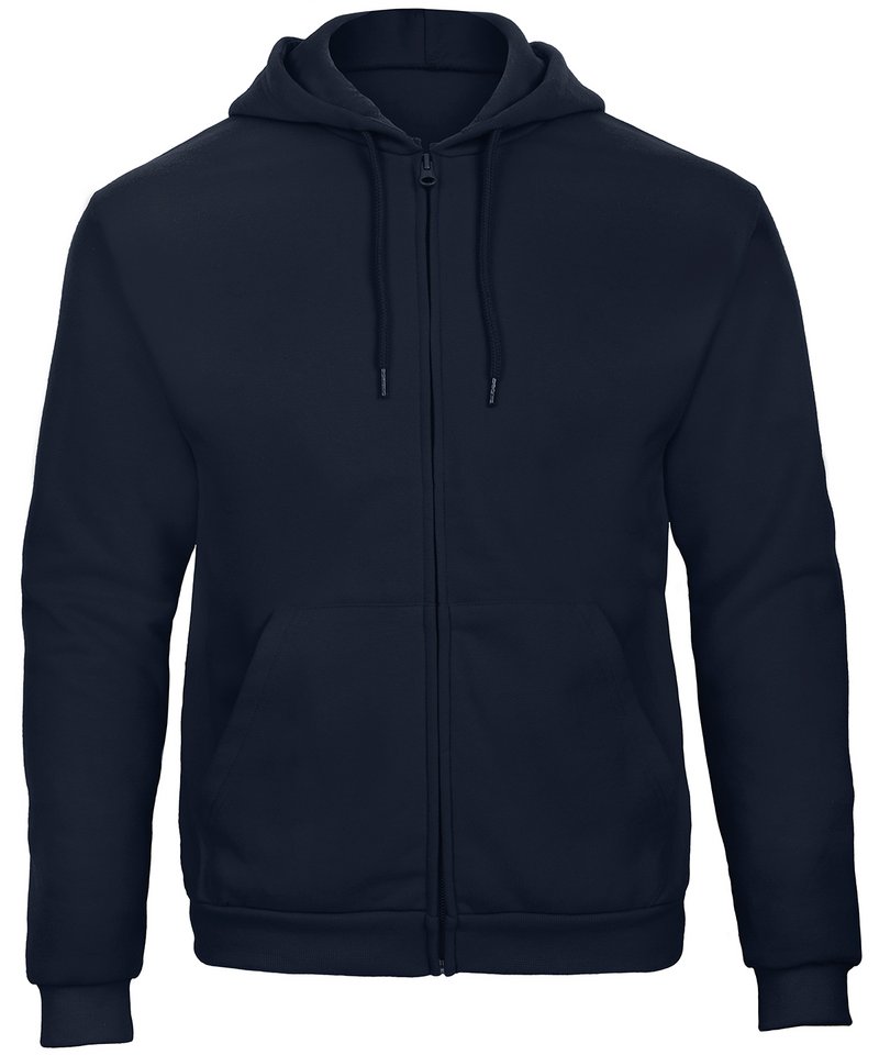 B&C Id.205 50/50 Sweatshirt in Navy by B & C Collection — Custom branded clothing by Print Press, featuring premium embroidery produced in our specialist print lab in the UK.