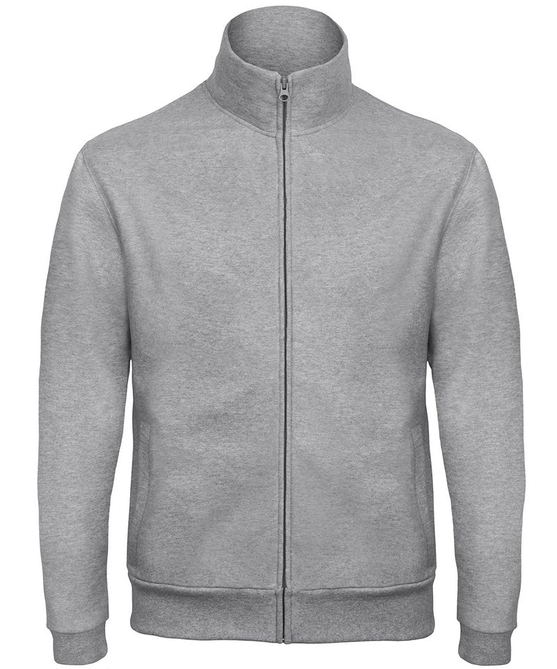 B&C Id.206 50/50 Sweatshirt in Heather Grey by B & C Collection — Custom branded clothing by Print Press, featuring premium embroidery produced in our specialist print lab in the UK.