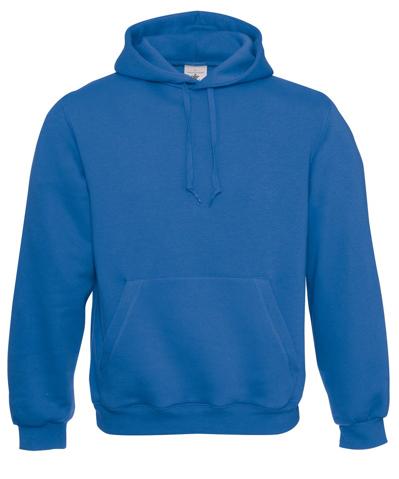 B&C Hooded Sweatshirt in Royal Blue by B & C Collection — Custom branded clothing by Print Press, featuring premium embroidery produced in our specialist print lab in the UK.