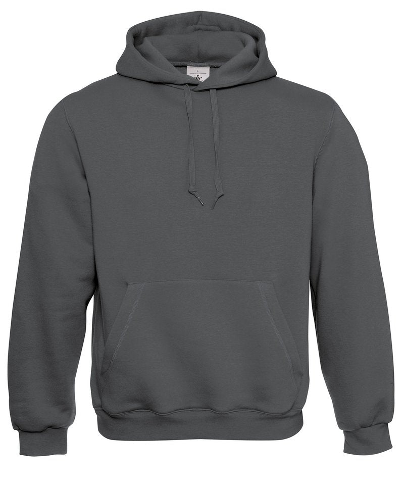 B&C Hooded Sweatshirt in Steel Grey by B & C Collection — Custom branded clothing by Print Press, featuring premium embroidery produced in our specialist print lab in the UK.