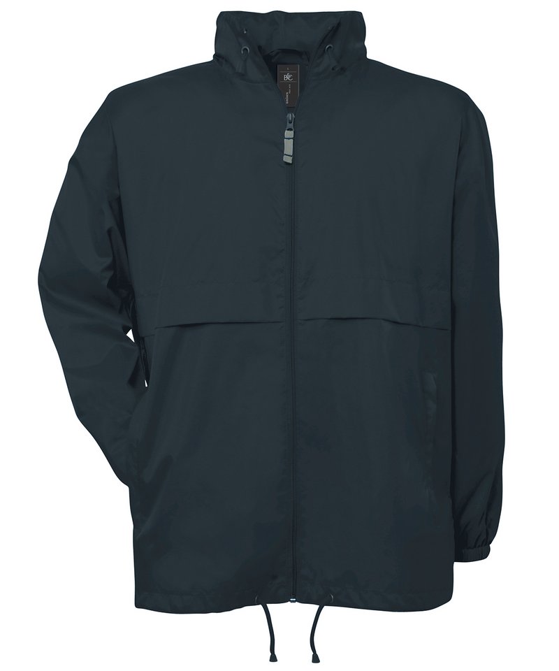 B&C Air Windbreaker in Dark Grey by B & C Collection — Custom branded clothing by Print Press, featuring premium embroidery produced in our specialist print lab in the UK.