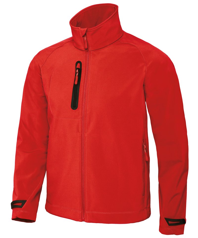 B&C X-Lite Softshell Men's in Deep Red by B & C Collection — Custom branded clothing by Print Press, featuring premium embroidery produced in our specialist print lab in the UK.