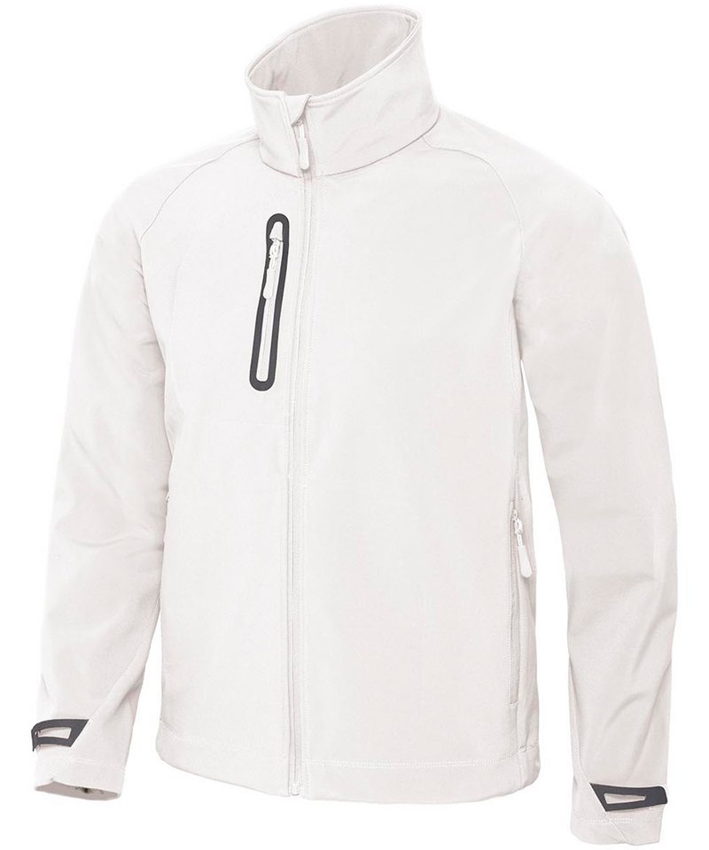 B&C X-Lite Softshell Men's in White by B & C Collection — Custom branded clothing by Print Press, featuring premium embroidery produced in our specialist print lab in the UK.