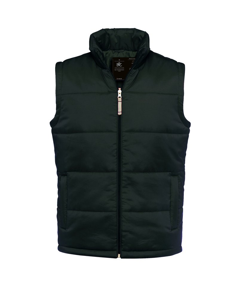 B&C Bodywarmer Men's in Black by B & C Collection — Custom branded clothing by Print Press, featuring premium embroidery produced in our specialist print lab in the UK.