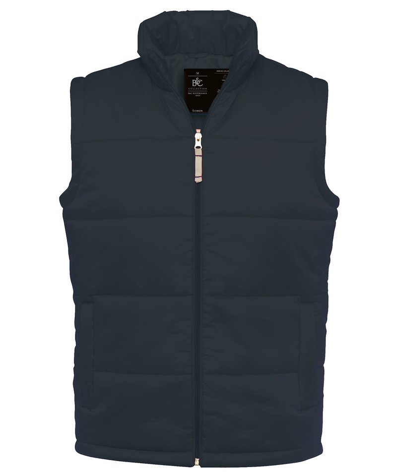 B&C Bodywarmer Men's in Dark Grey by B & C Collection — Custom branded clothing by Print Press, featuring premium embroidery produced in our specialist print lab in the UK.