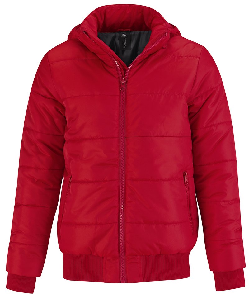 B&C Superhood Men's in Red Black Lining by B & C Collection — Custom branded clothing by Print Press, featuring premium embroidery produced in our specialist print lab in the UK.